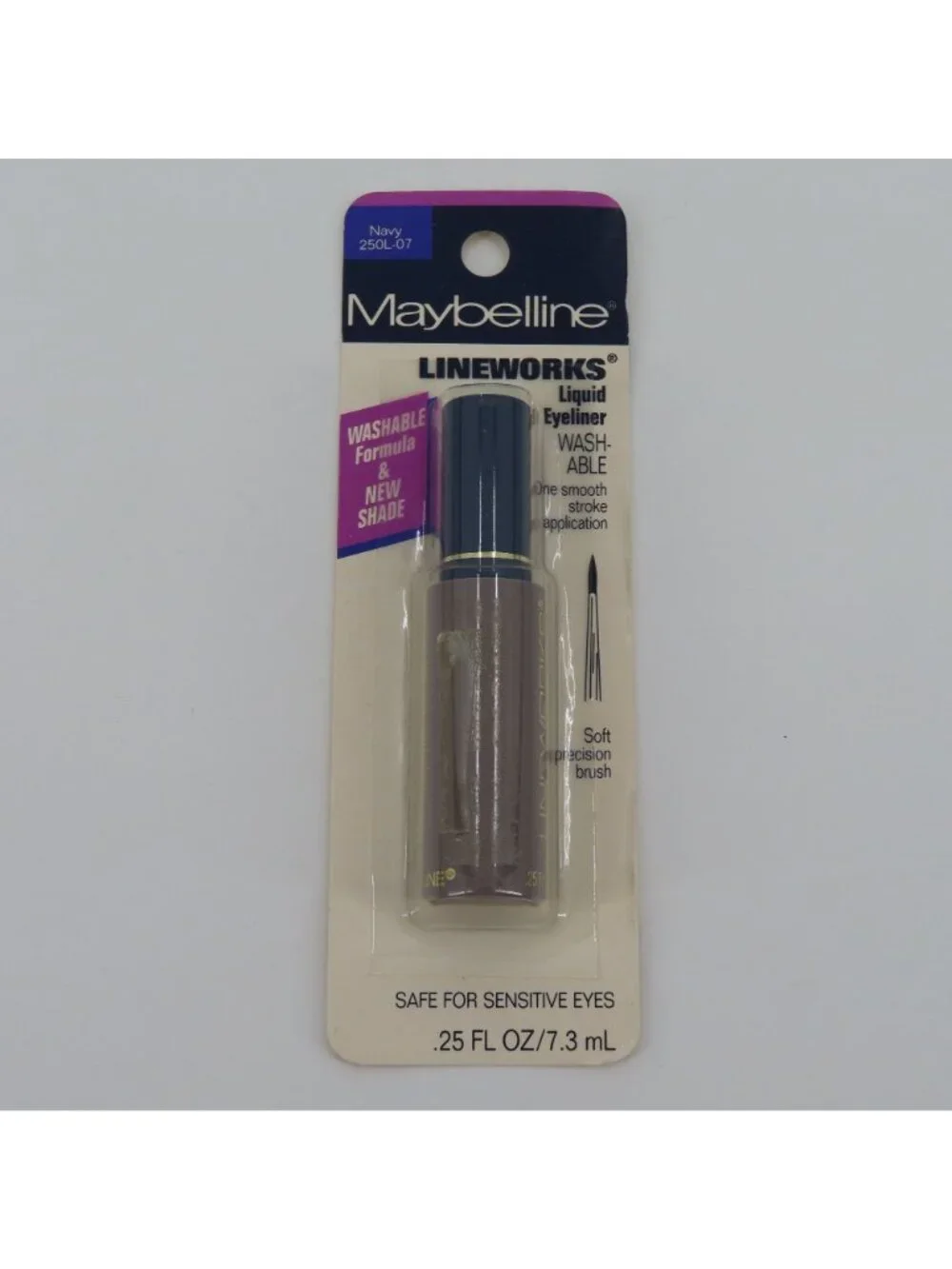 Maybelline Lineworks Liquid Eyeliner Navy 205L-07 Washable Formula NEW Sealed